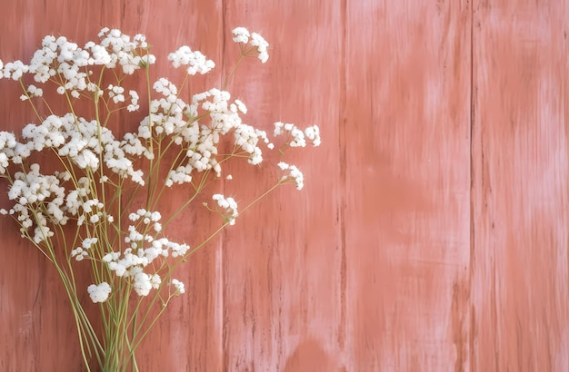 flowers and empty background