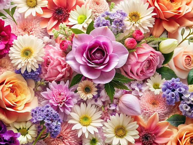 Flowers And Floral Background Material