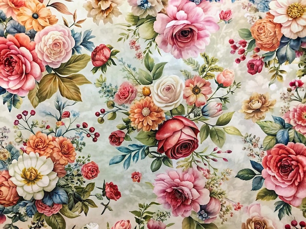 Flowers And Floral Background Material