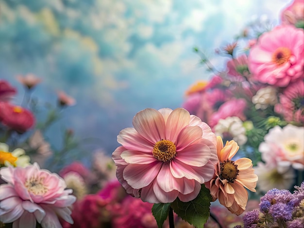 Flowers And Floral Background Material