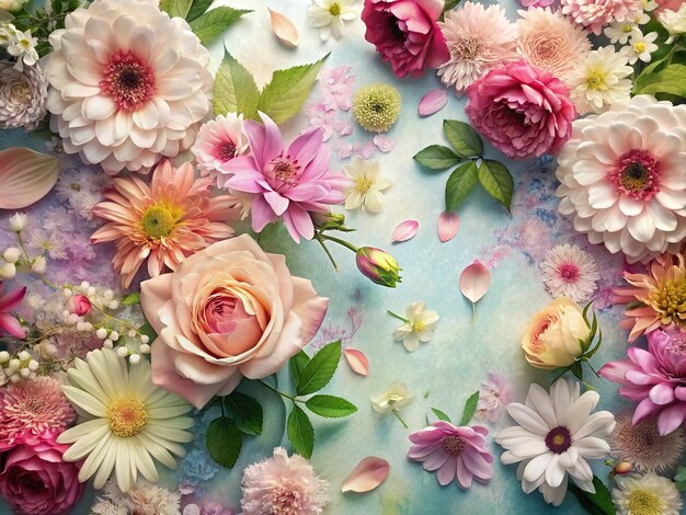 Flowers And Floral Background Material