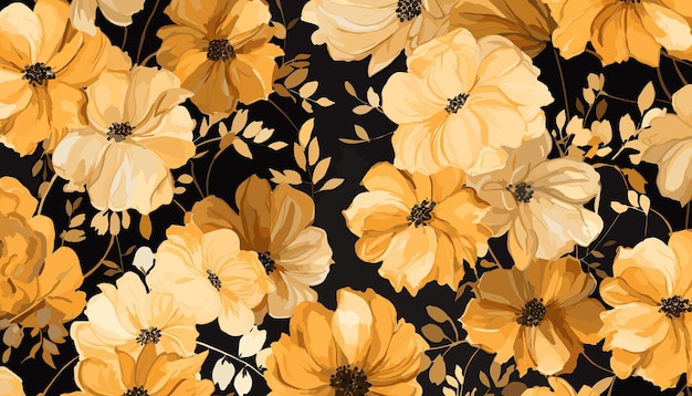 flowers floral pattern vector illustration