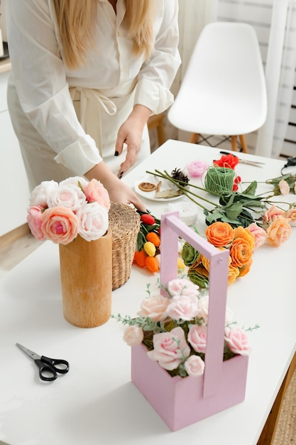 Flowers from the soap