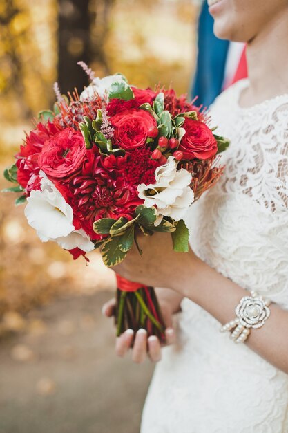 Flowers in hands of the girl 2372