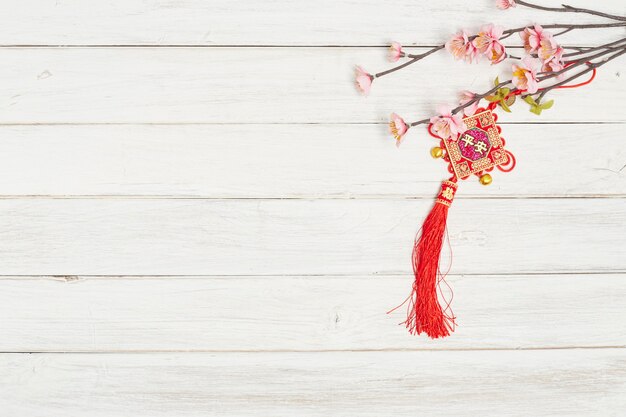 Flowers and jewelry Chinese New Year