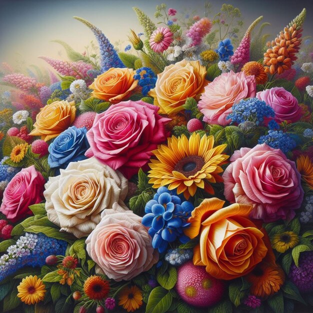 Flowers and Landscapes paintings and drawings