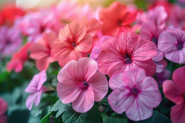 the flowers of a morning plant in the spring sunshine professional photography