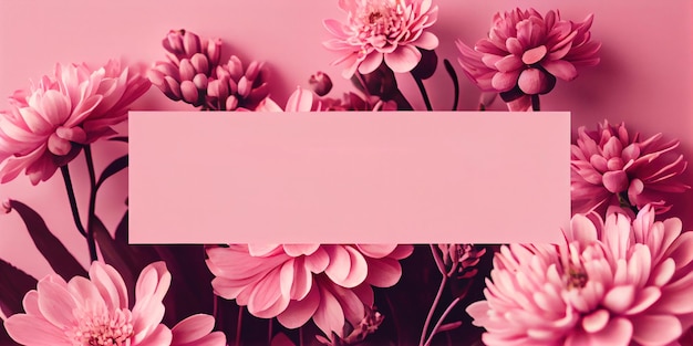 写真 copyspace とピンクの背景の花