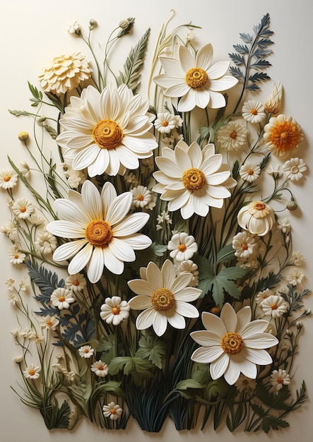 flowers paper princess ultra daisies hand carved work glazed ceramic trend courtesy museum clay