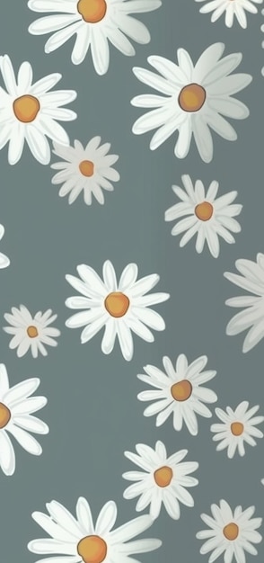 flowers pattern abstract background colorful