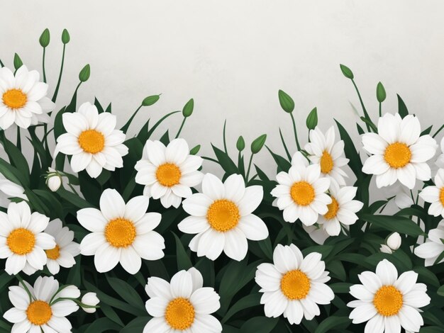 Photo flowers pattern background