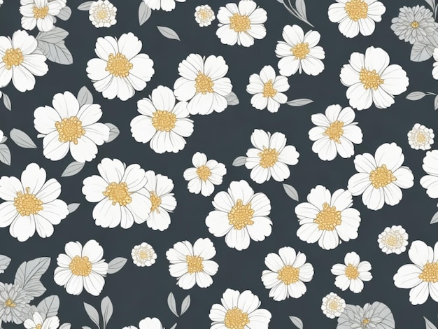 Flowers pattern background