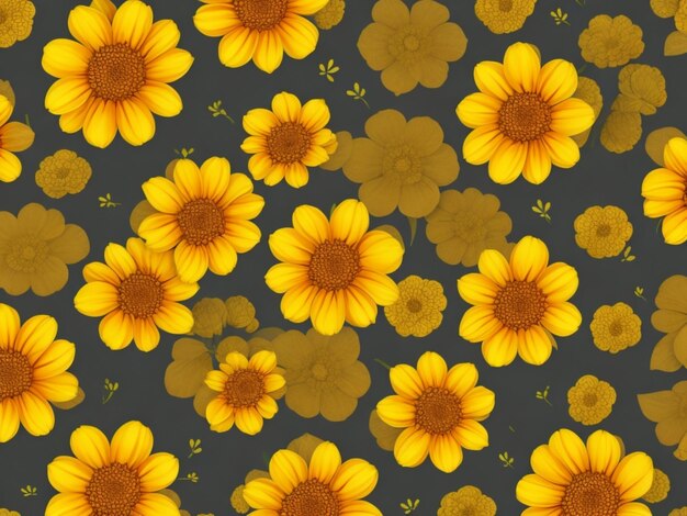 Flowers pattern background