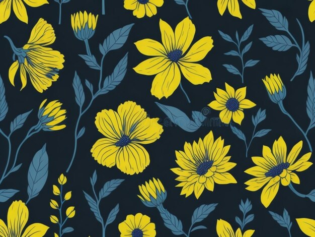 Flowers pattern background