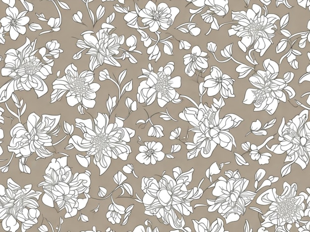 Flowers pattern background