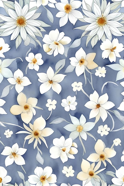 flowers patterns generated AI