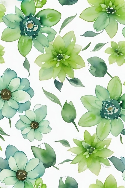 Flowers patterns generated AI