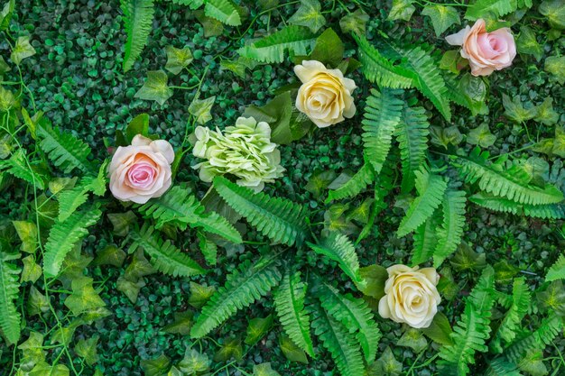 Flowers plant wall