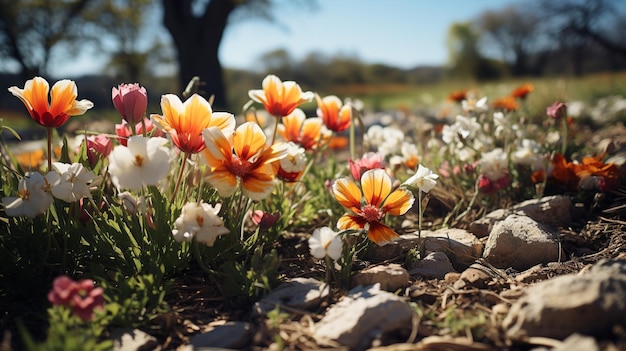 flowers and plants HD 8k wall paper Stock Photographic image