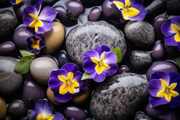 Flowers on Rocks