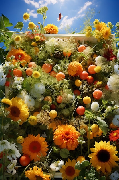 Flowers for sale in the store