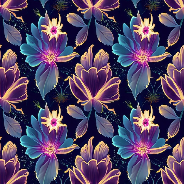 Flowers Seamless Pattern