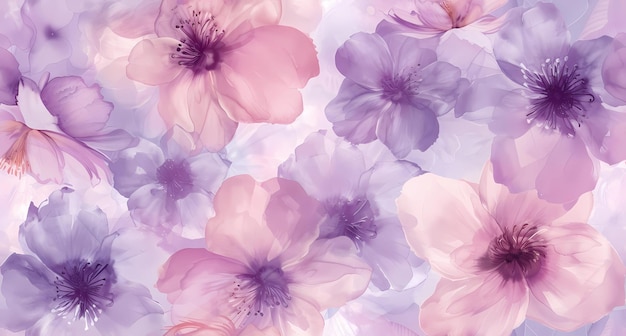 flowers in shades of purple and pink