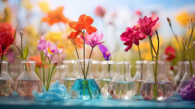 写真 花の春の化学