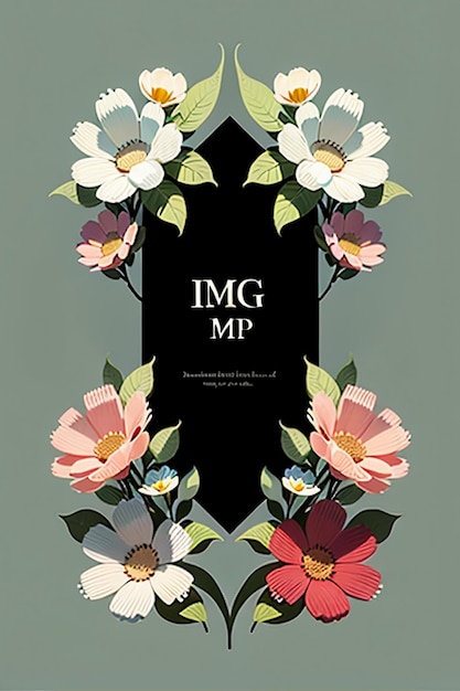 Flowers Text Advertising Poster Propaganda Cover Design Banner Wallpaper Background Illustration