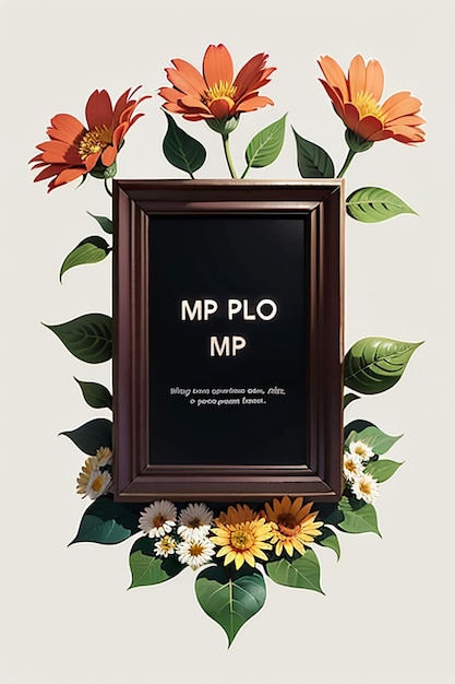 Flowers Text Advertising Poster Propaganda Cover Design Banner Wallpaper Background Illustration