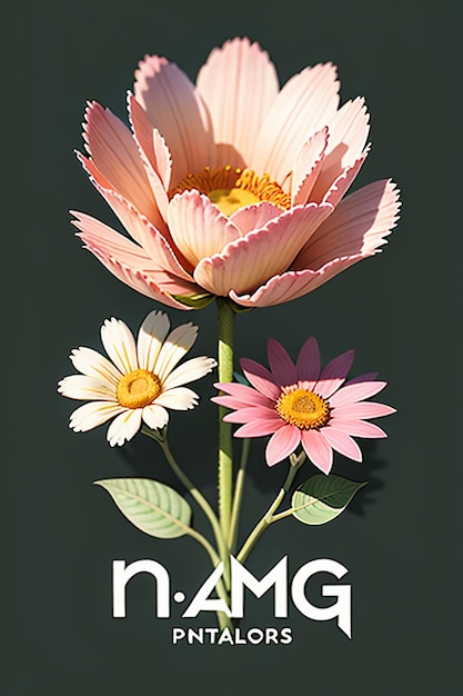 Flowers Text Advertising Poster Propaganda Cover Design Banner Wallpaper Background Illustration