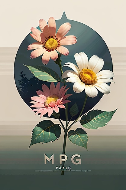 Flowers Text Advertising Poster Propaganda Cover Design Banner Wallpaper Background Illustration