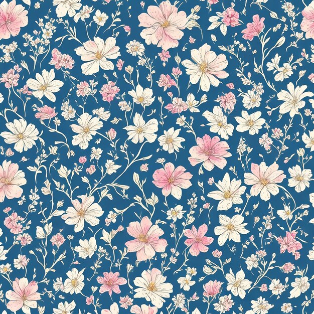 flowers vector pattern desing