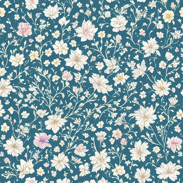 flowers vector pattern desing