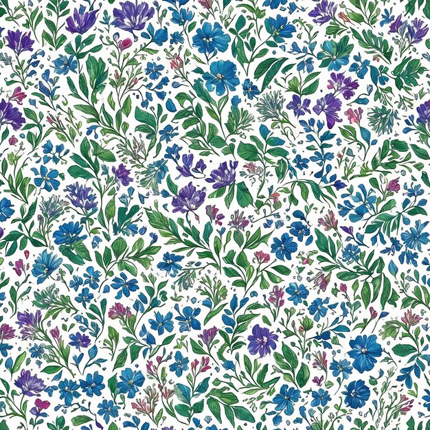 flowers vector pattern desing