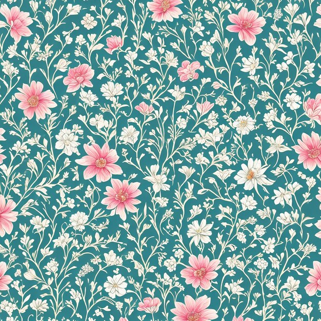 Photo flowers vector pattern desing