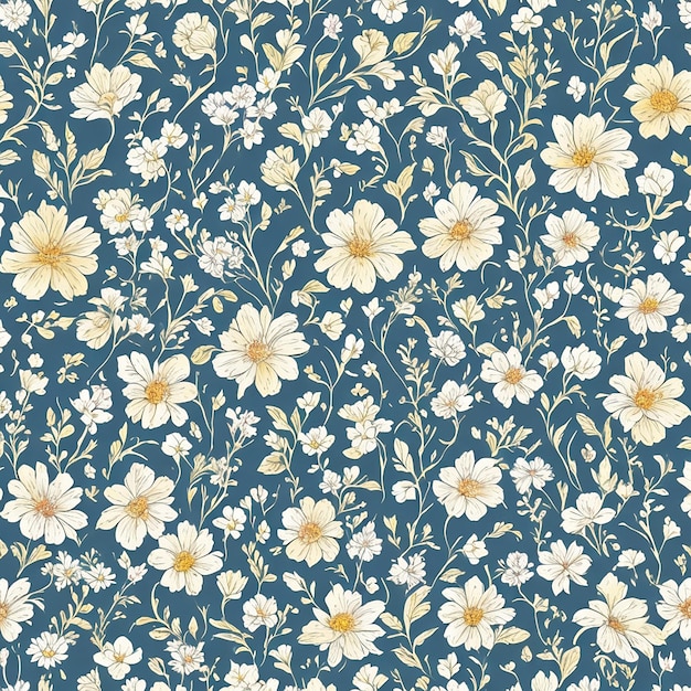 Photo flowers vector pattern desing