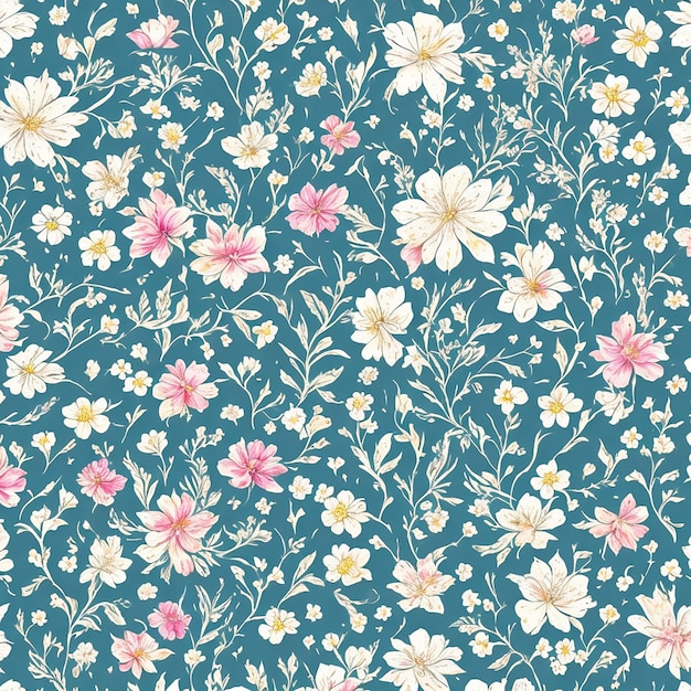 flowers vector pattern desing