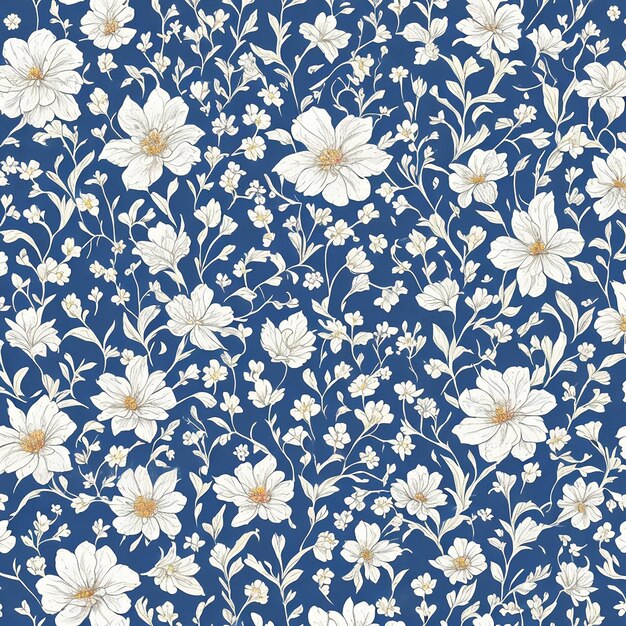 Photo flowers vector pattern desing