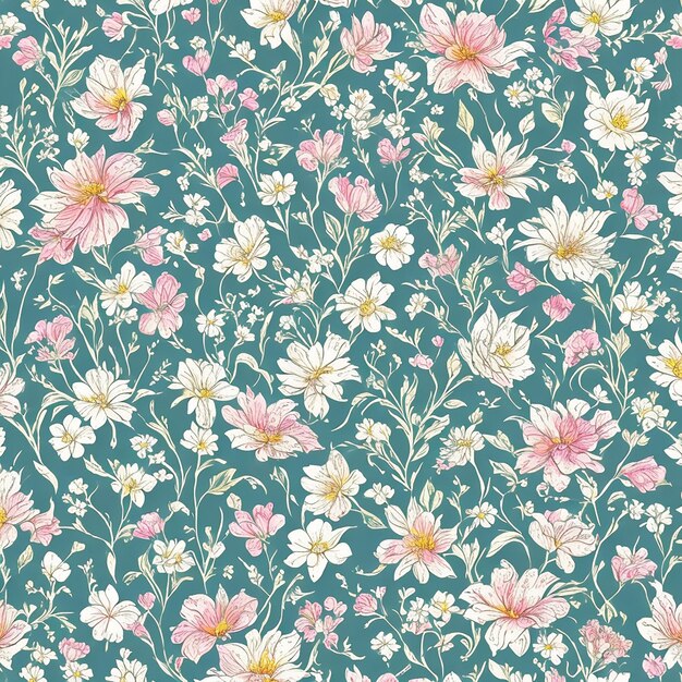 Photo flowers vector pattern desing