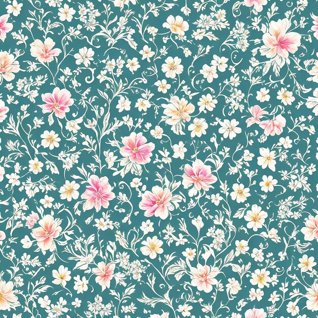 flowers vector pattern desing