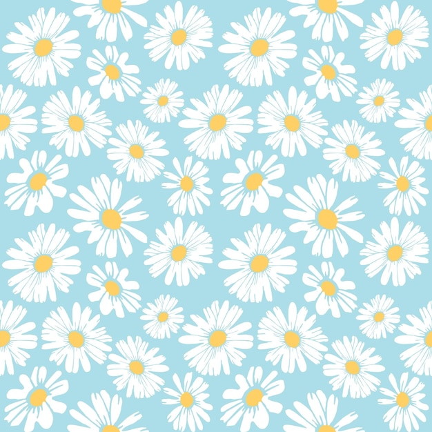 Photo flowers watercolor seamless patterns