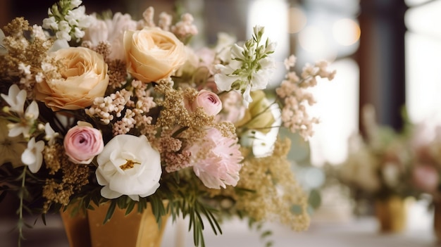 Photo flowers at the wedding