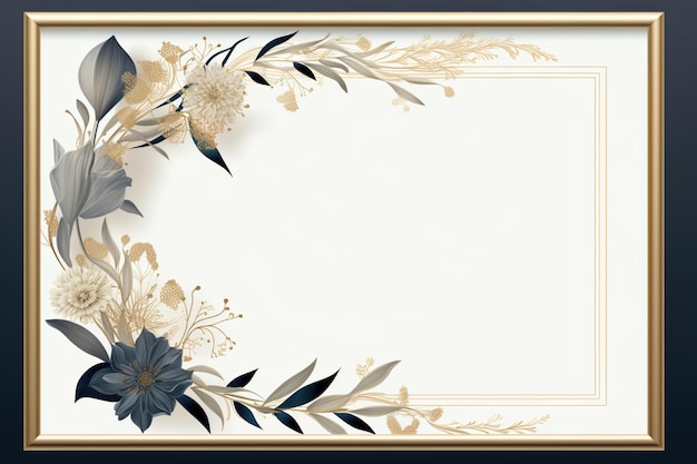 flowers on white with copy space