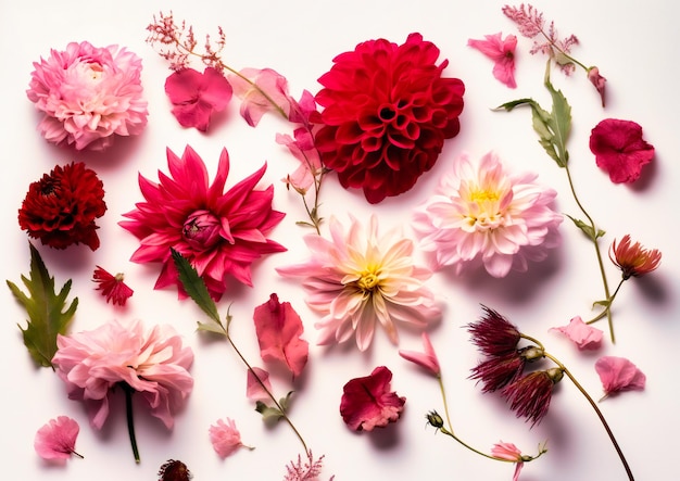 Flowers written on a white background