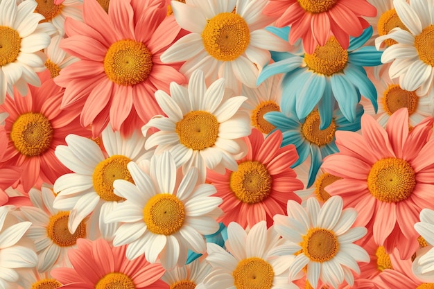 Flowery seamless pattern design