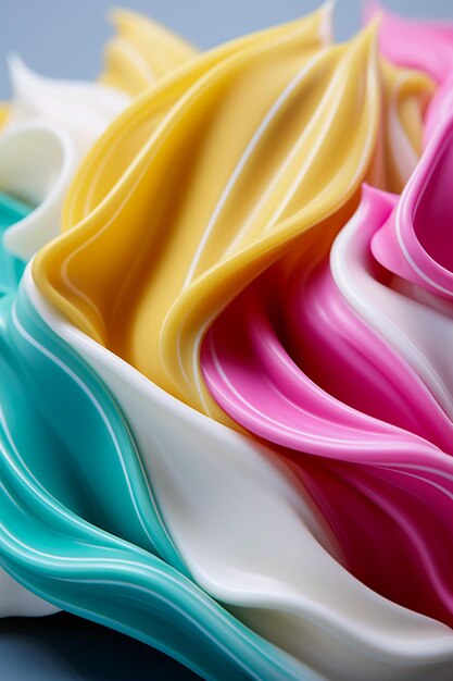 Flowing Colors Beautiful Abstract Background with Fluid Gradient and Line Design AI Generated