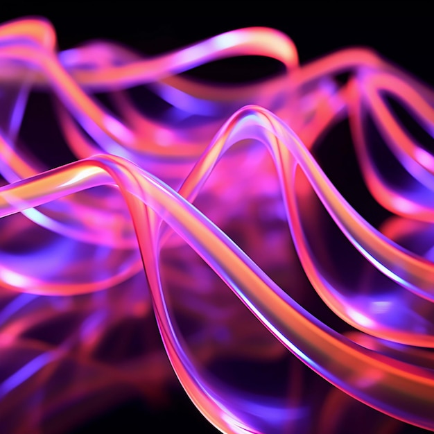 Flowing Colors Beautiful Abstract Background with Fluid Gradient and Line Design AI Generated