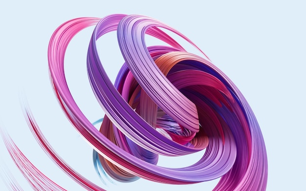 flowing curve lines background 3d rendering 3d illustration