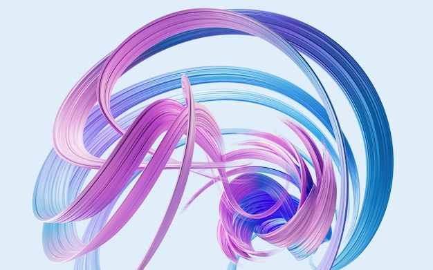 flowing curve lines background 3d rendering 3d illustration